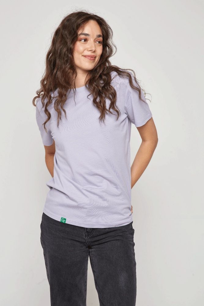 ORGANIC COTTON REGULAR FIT T-SHIRT - PALE LAVENDER