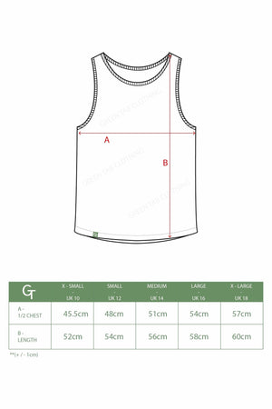 Organic Cotton Cropped Tank Top - White