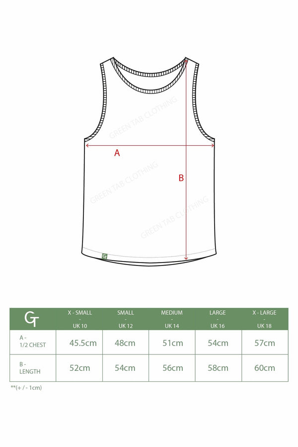 Organic Cotton Cropped Tank Top - White