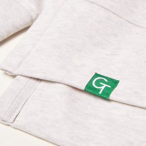Organic Cotton Oversized Sweater - Snow Grey Heather