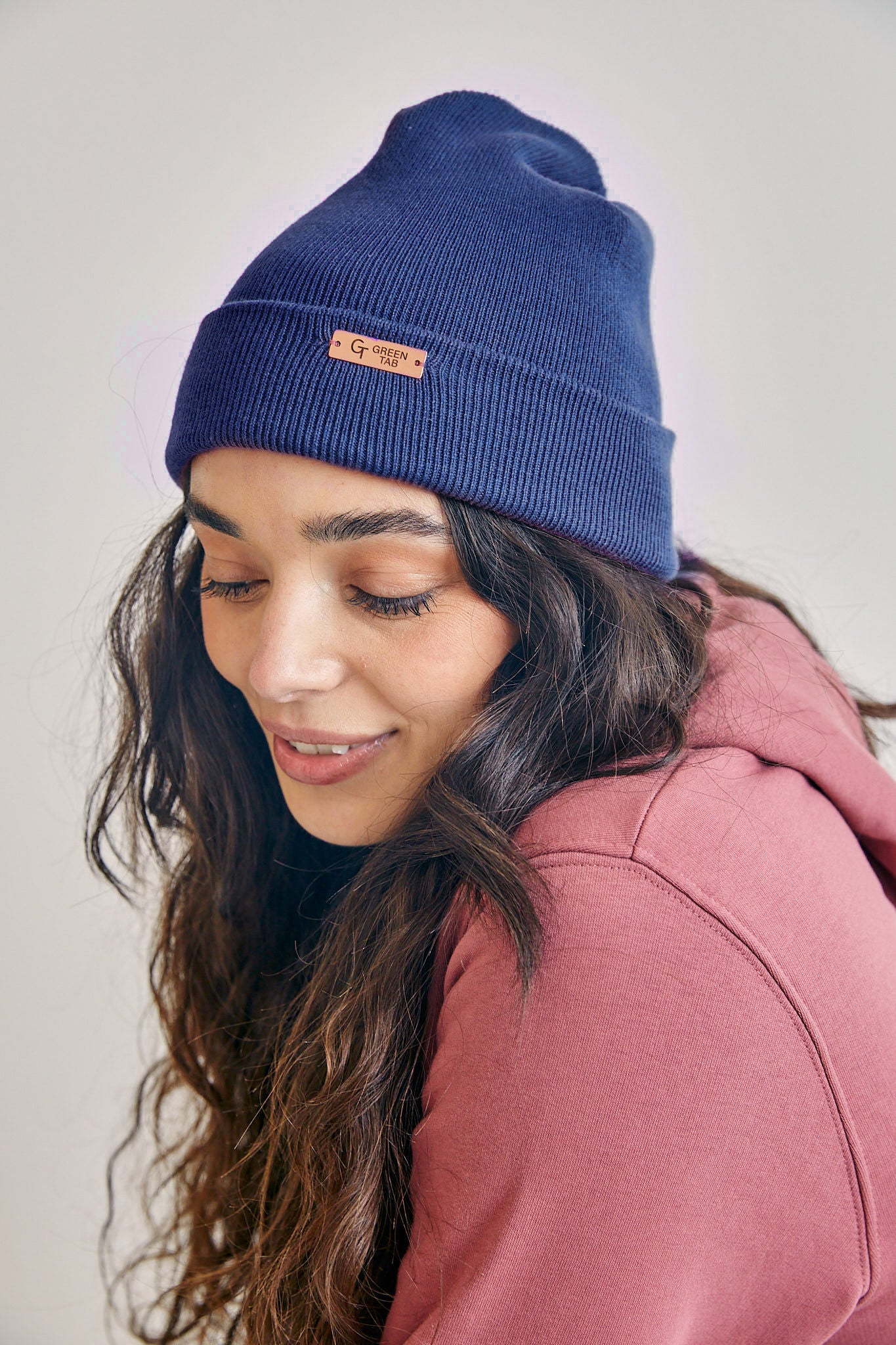 ORGANIC COTTON BEANIE - NAVY