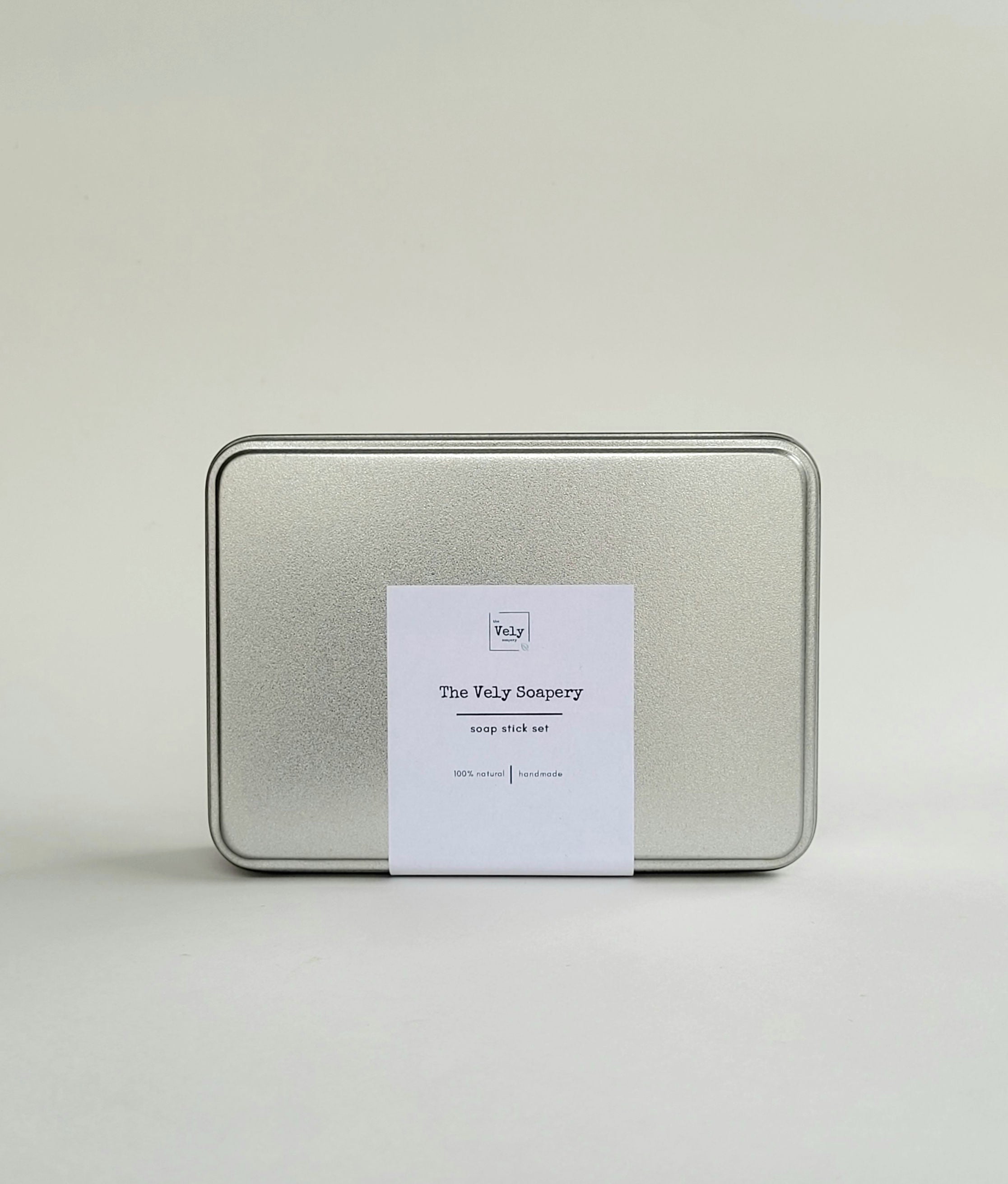 Natural Handmade Guest Soap Set In A Tin