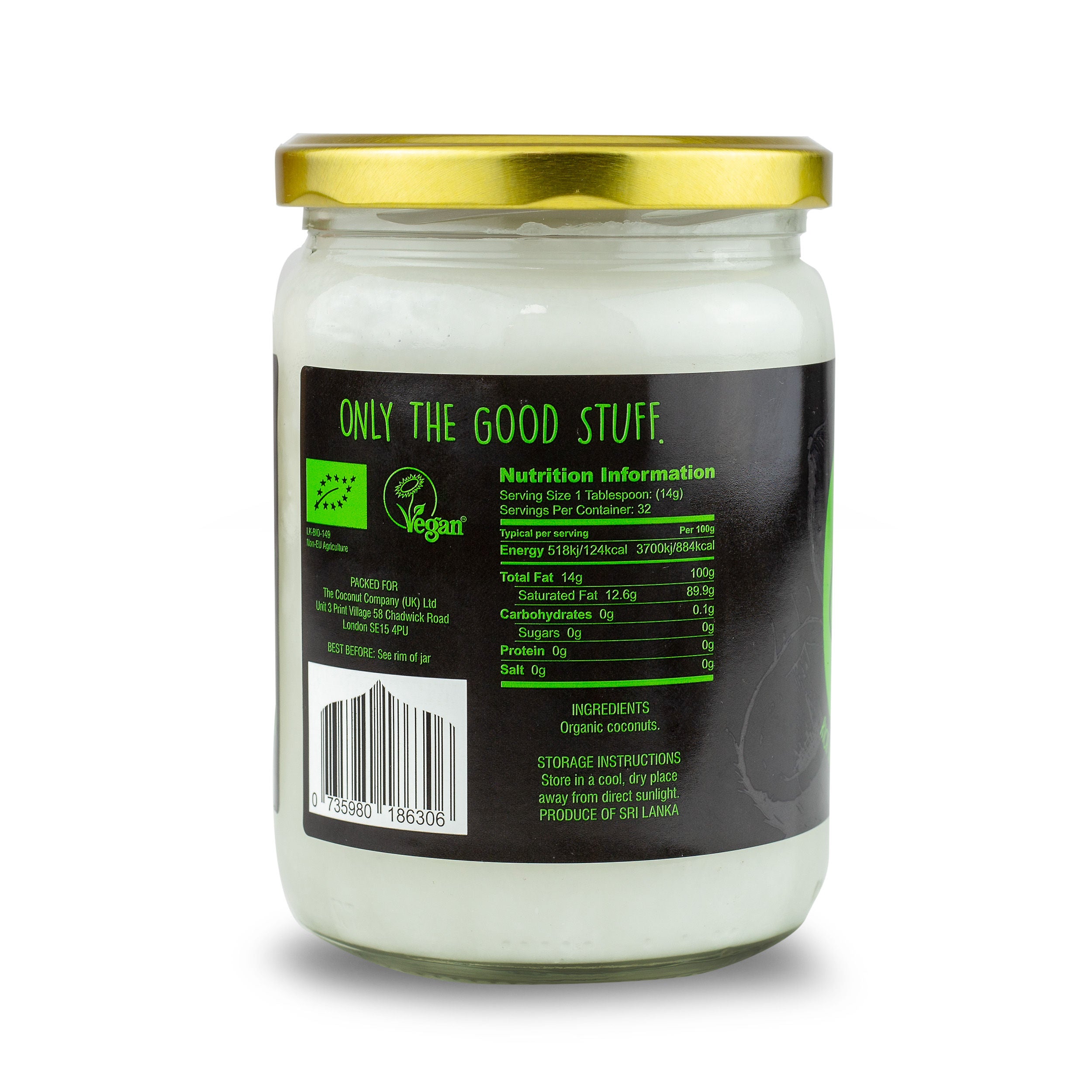 Organic Extra Virgin Coconut Oil ~ 500ml