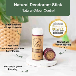 Natural Vegan Deodorant - 65g Paper Tube