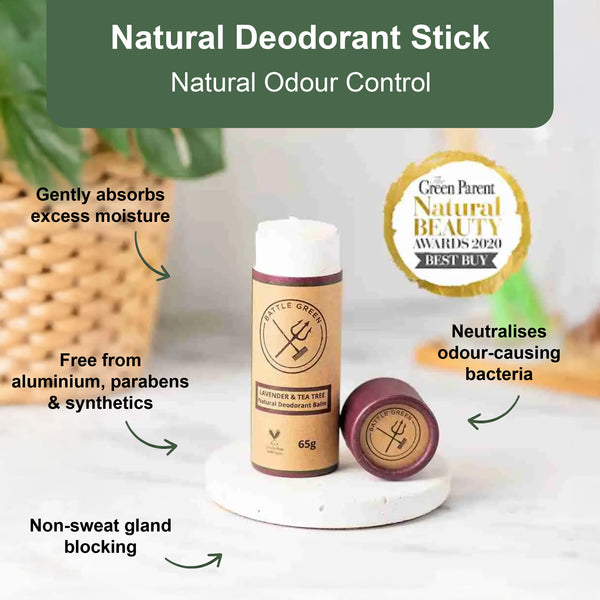 Natural Vegan Deodorant - 65g Paper Tube
