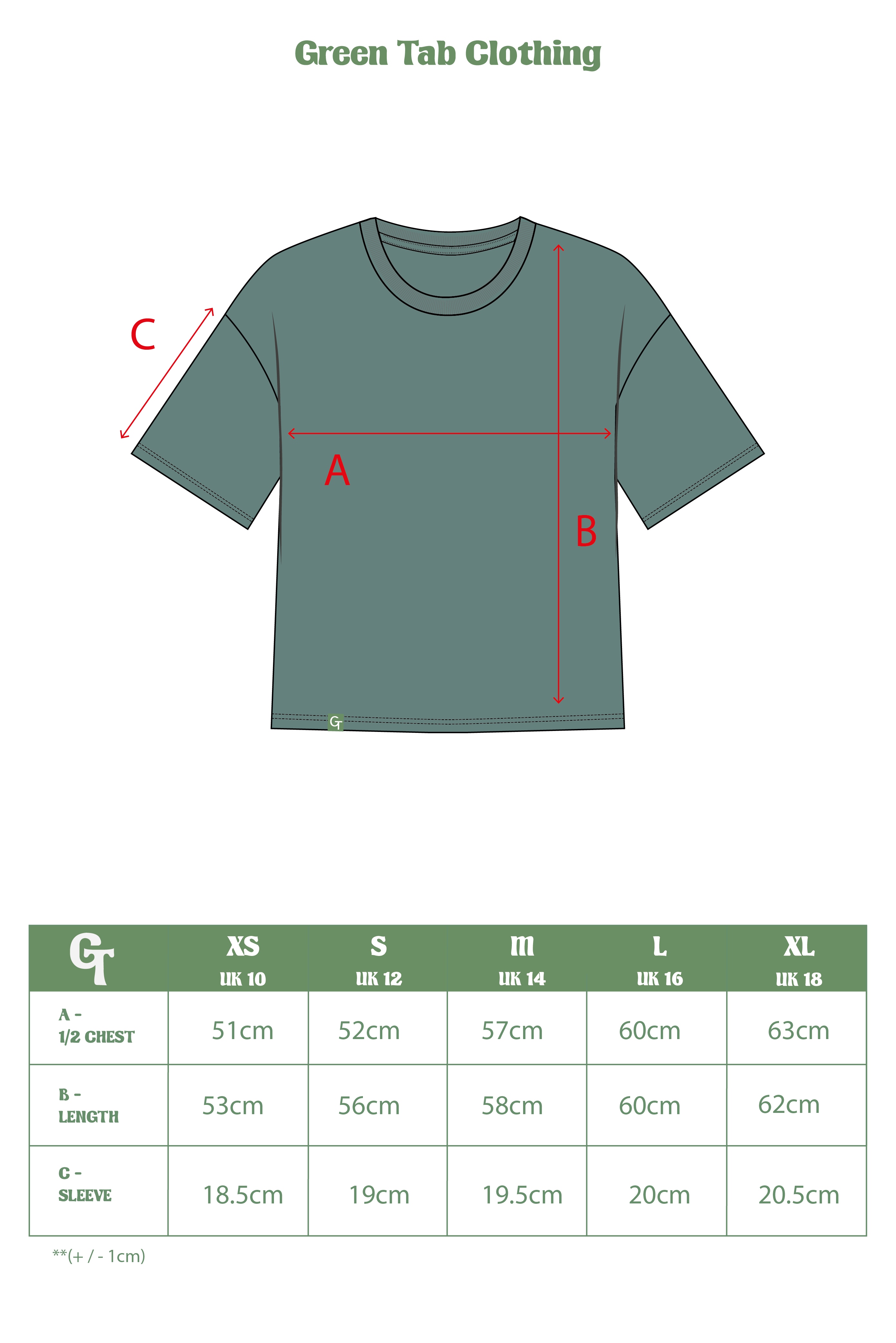 Organic Cotton Boxy T-Shirt - Sea Green