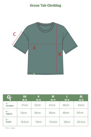 Organic Cotton Boxy T-Shirt - Sea Green