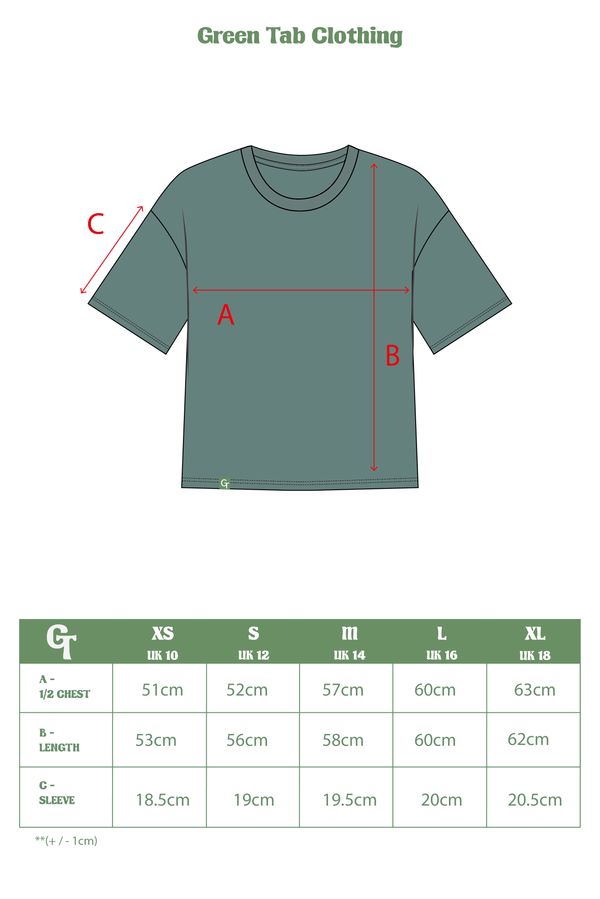 Organic Cotton Boxy T-Shirt - Sea Green