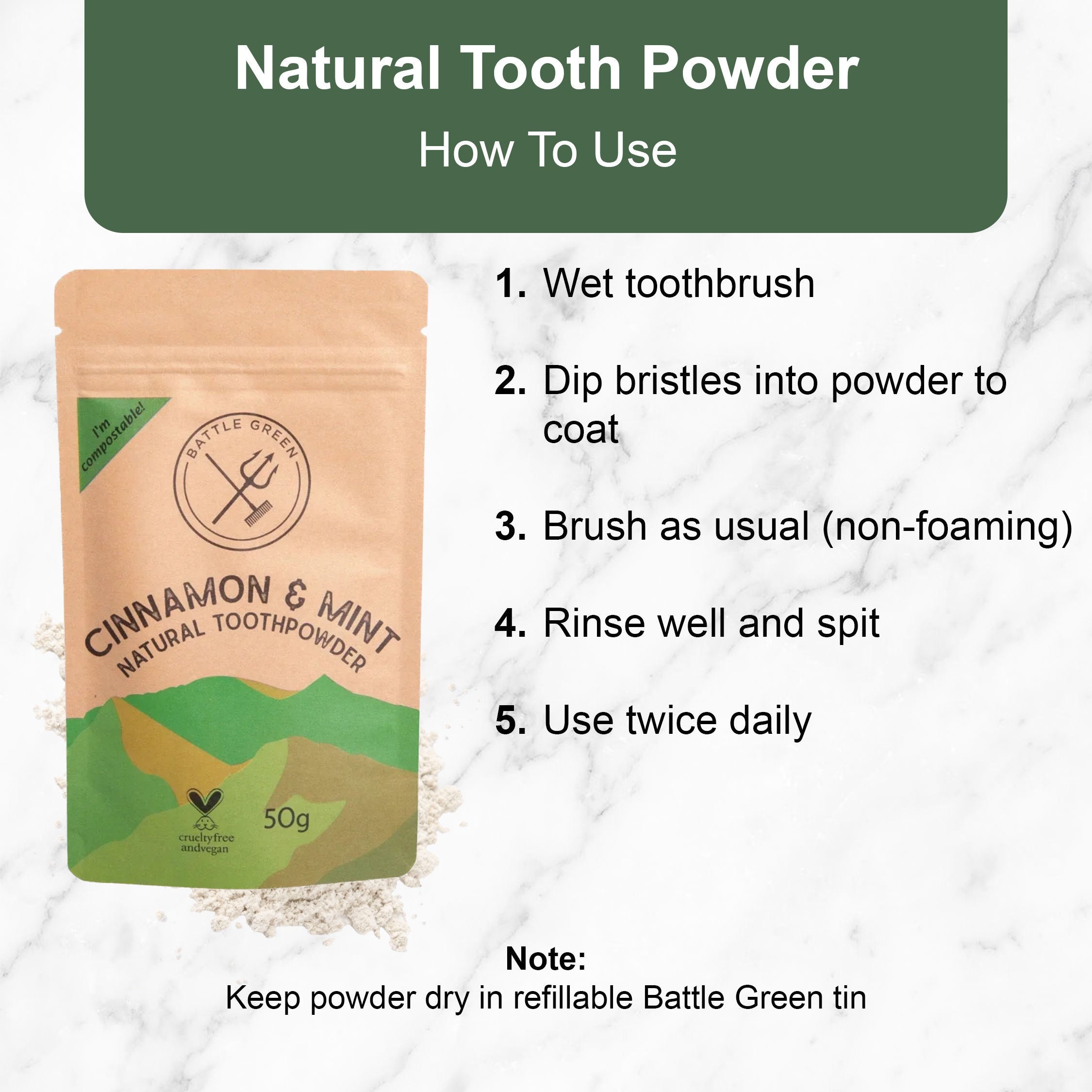 Mineral-Rich Natural Toothpowder