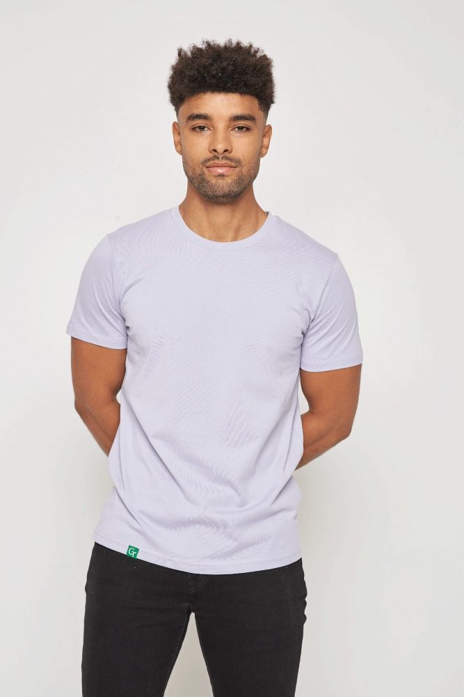 ORGANIC COTTON REGULAR FIT T-SHIRT - PALE LAVENDER