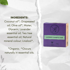Natural Vegan Shampoo Bar - 55g