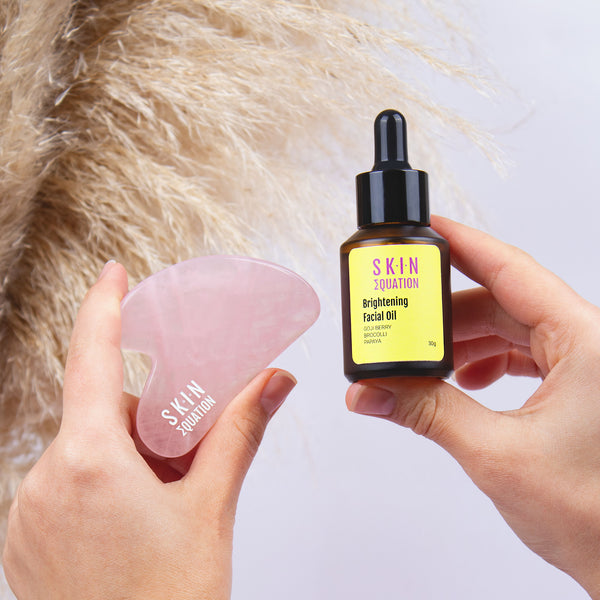Face Contouring Rose Quartz Gua Sha