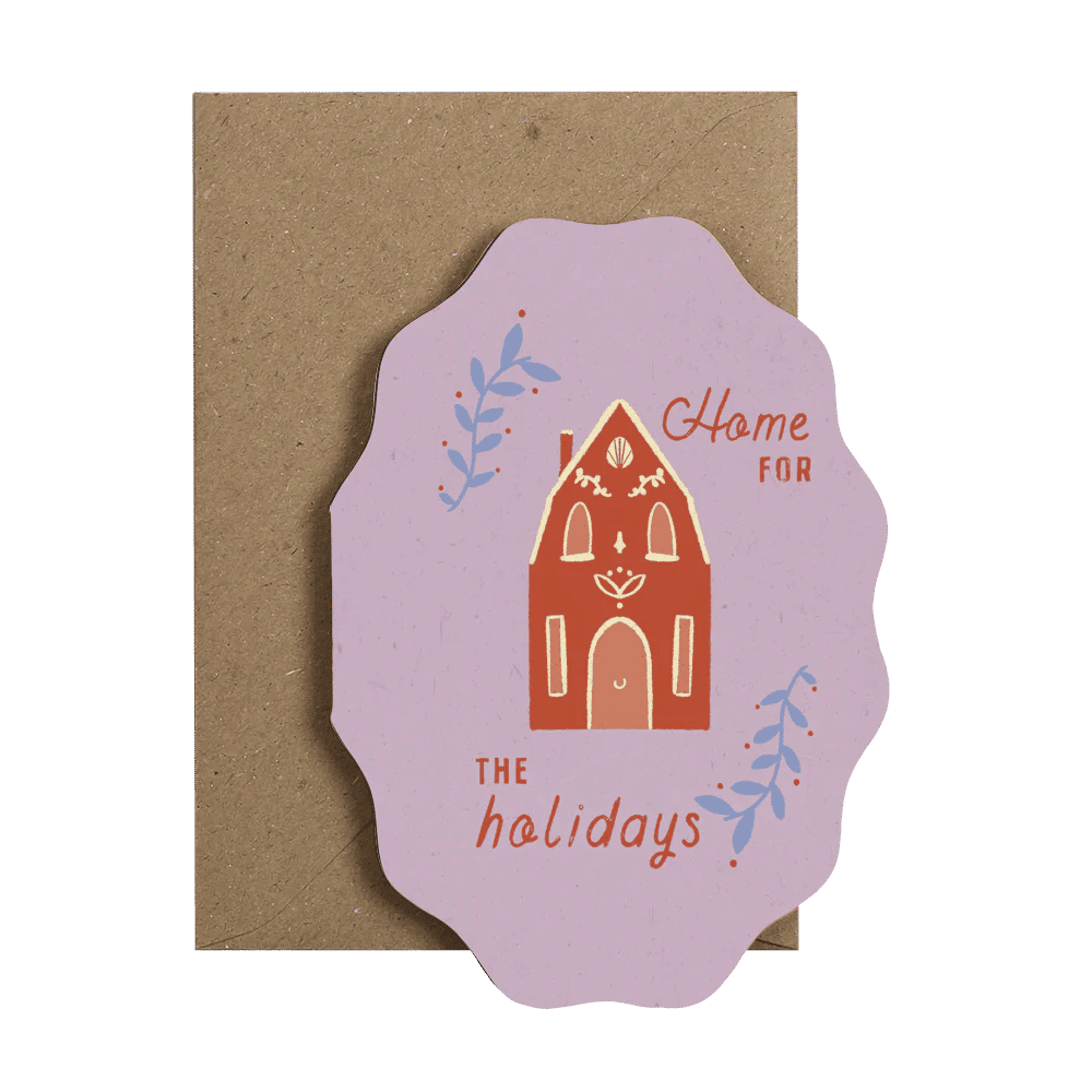 Home for the Holidays Cookie Card ~ Christmas Card