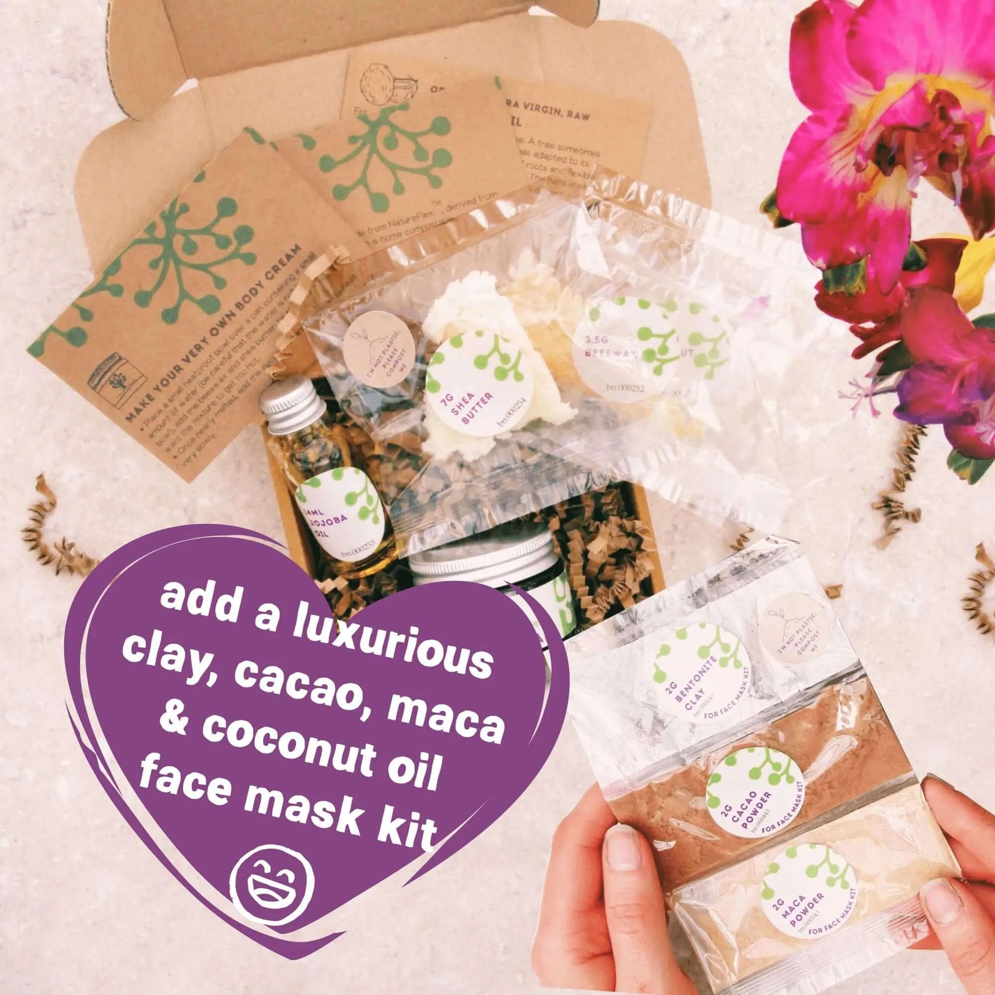 Sending Hugs Make Your Own All Natural Body Cream Gift