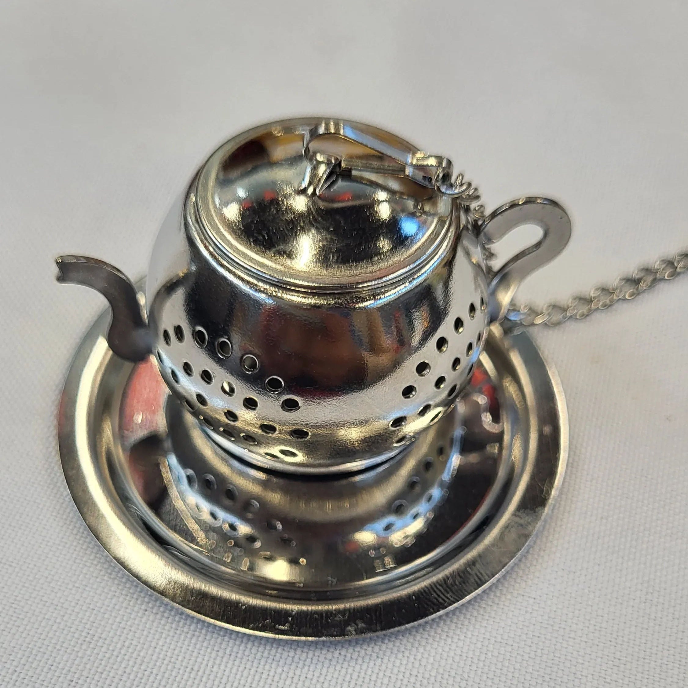 Stainless steel teapot tea infuser - gold or silver