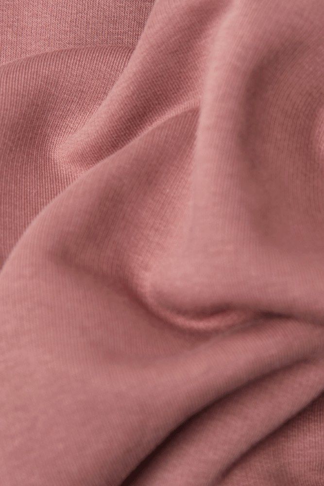 ORGANIC COTTON OVERSIZED SWEATER - ROSE BROWN