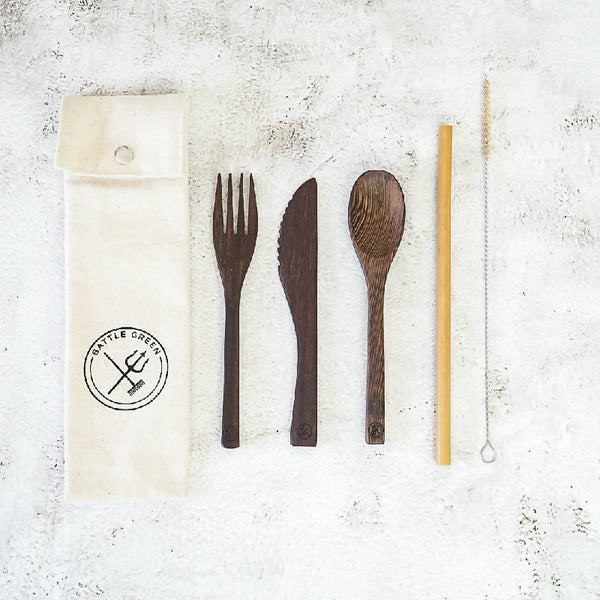 Reusable Wooden Cutlery Sets