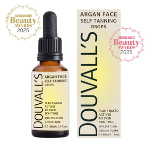 Summer Glow Bundle | 15ml Argan Bronzing Oil, 15ml Argan SPF30, 30ml Self tanning Face drops