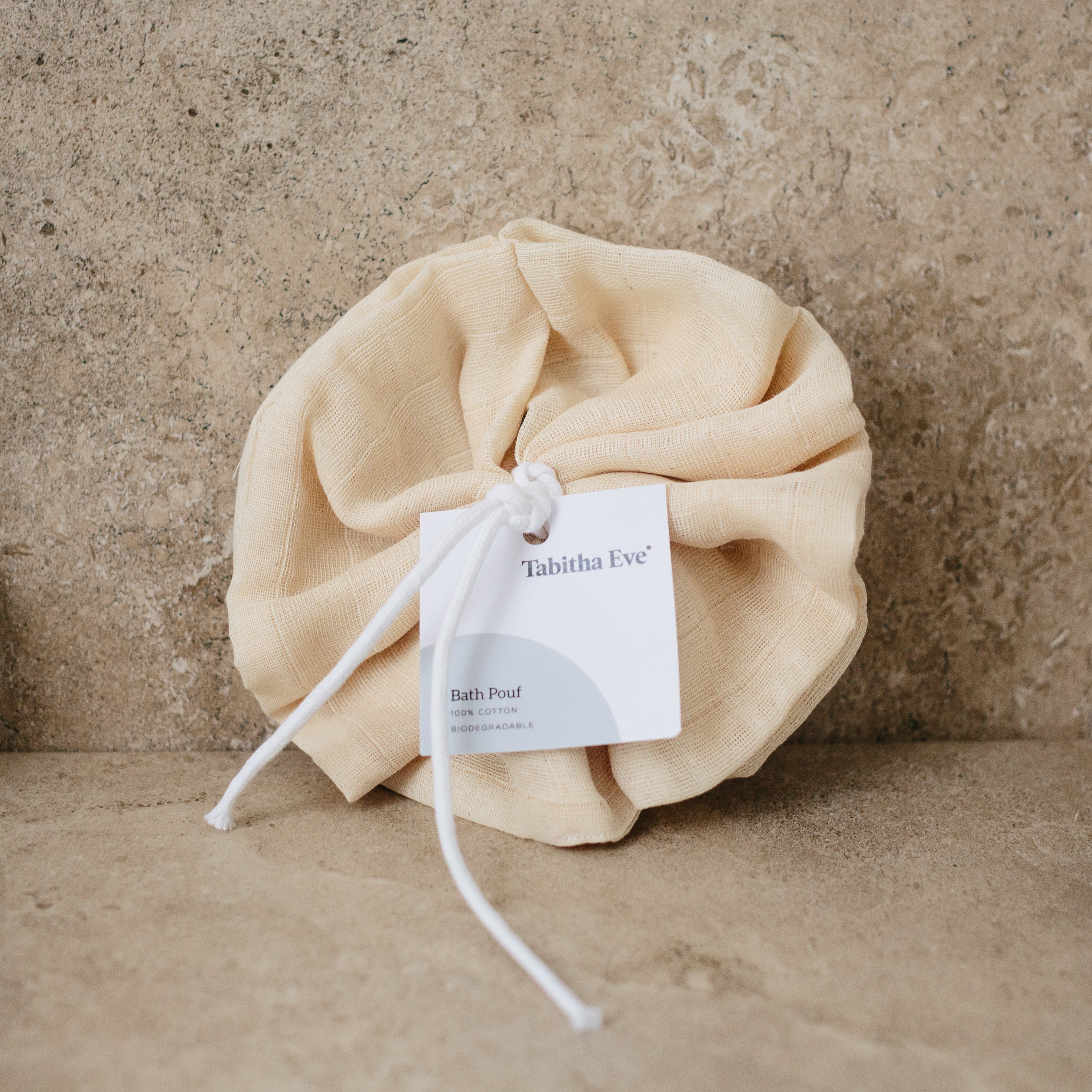 Biodegradable Organic Cotton Bath Pouf