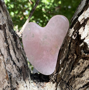 Face Contouring Rose Quartz Gua Sha