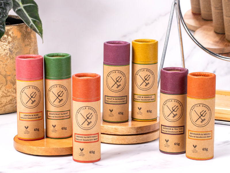 Natural Vegan Deodorant - 65g Paper Tube