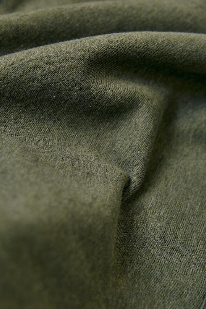 ORGANIC COTTON HOODIE - KHAKI HEATHER