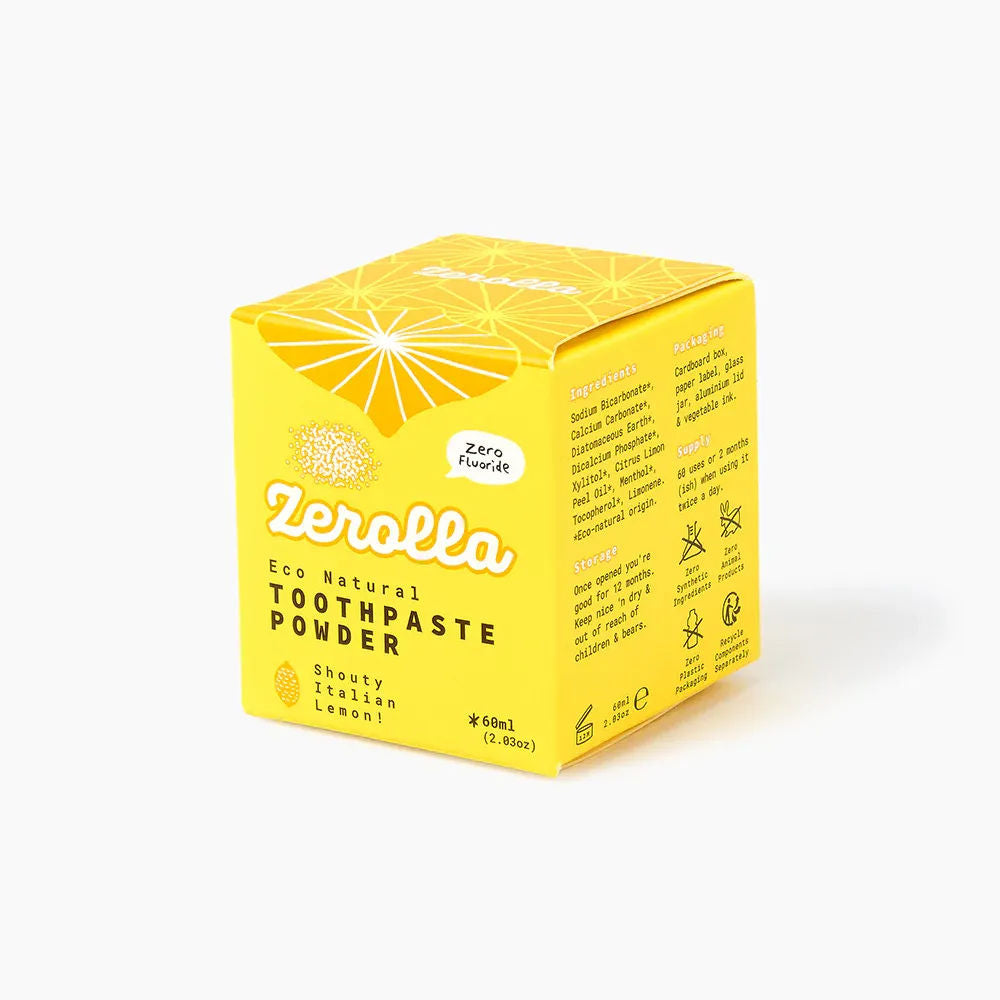 Eco Natural Toothpaste Powder 60ml - Italian Lemon