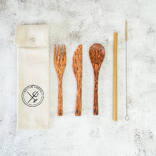 Reusable Wooden Cutlery Sets