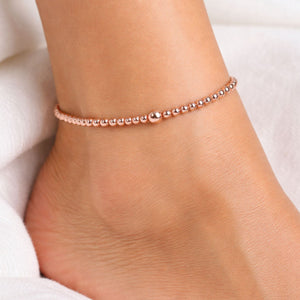 Solid Copper Healing Ankle Bracelet / Anklet  | Raw Copper Beads | Arthritis & Joint Support