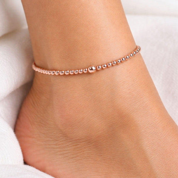 Solid Copper Healing Ankle Bracelet / Anklet  | Raw Copper Beads | Arthritis & Joint Support