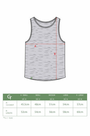 Organic Cotton Cropped Tank Top - Light Grey Heather