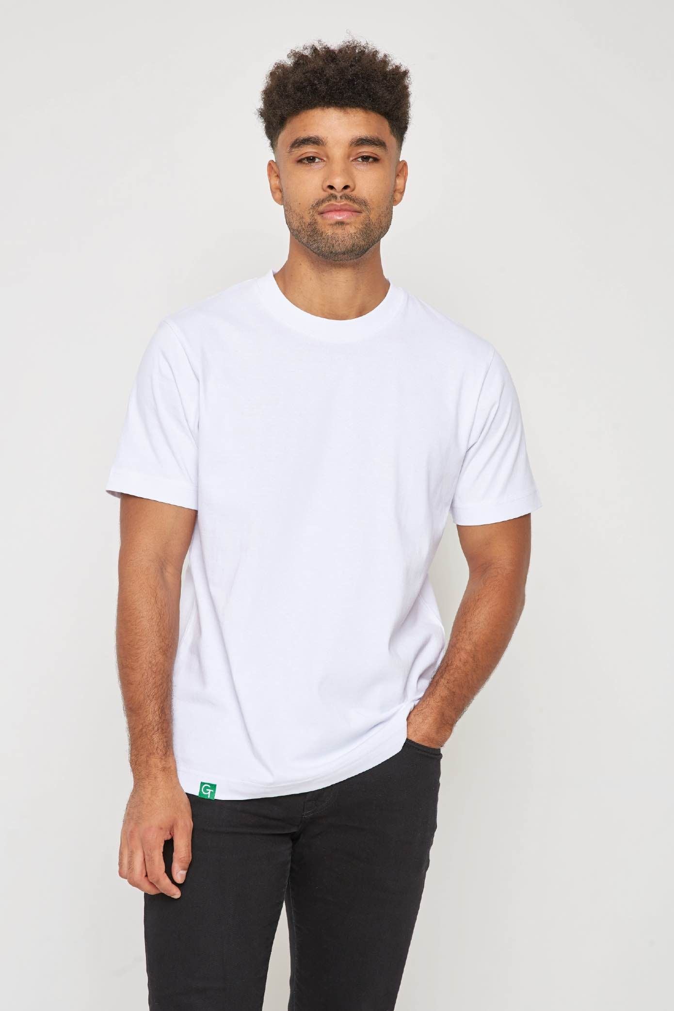 ORGANIC COTTON HEAVY T-SHIRT - WHITE