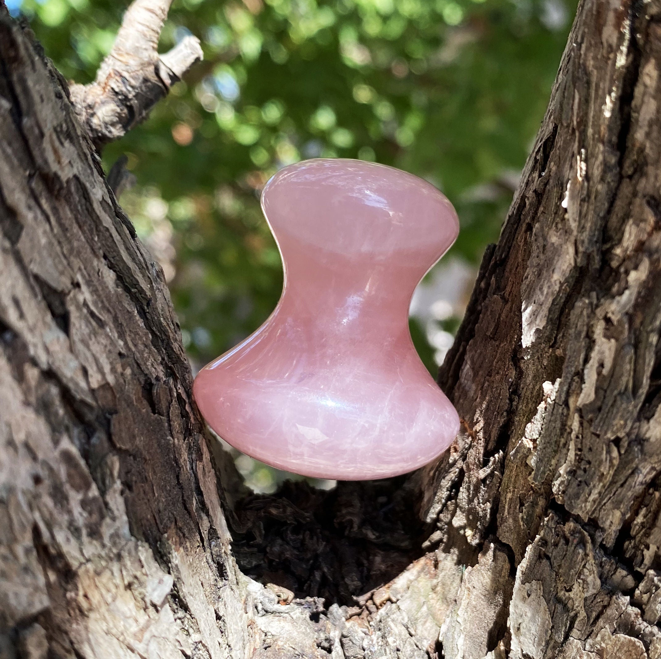 Rose Quartz Gua Sha ~ Eye & Face Tool