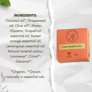Natural Vegan Shampoo Bar - 55g
