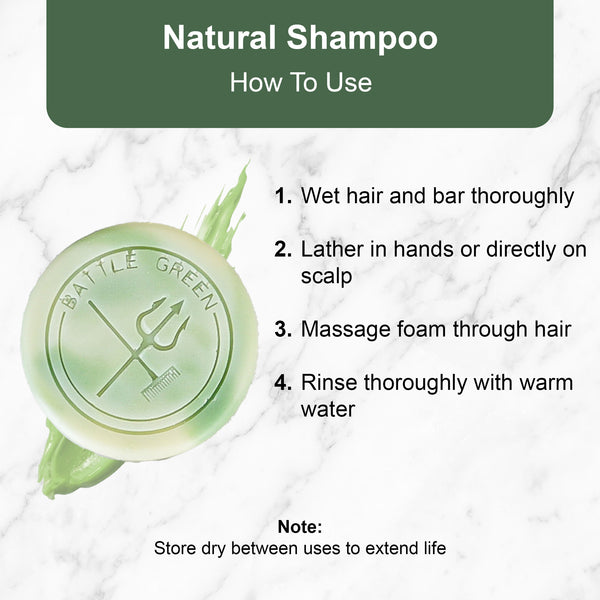 Natural Vegan Shampoo Bar - 55g