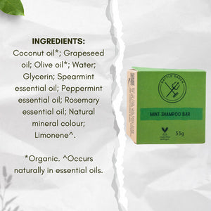 Natural Vegan Shampoo Bar - 55g