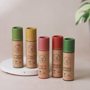 Natural Vegan Lip Balm - 11g Paper Tube