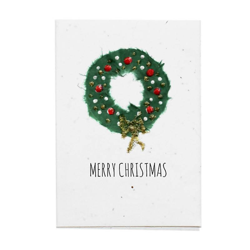 Christmas Wreath - Plantable Card