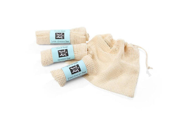 Organic Cotton Mesh Grocery Bag - Turtle Bags