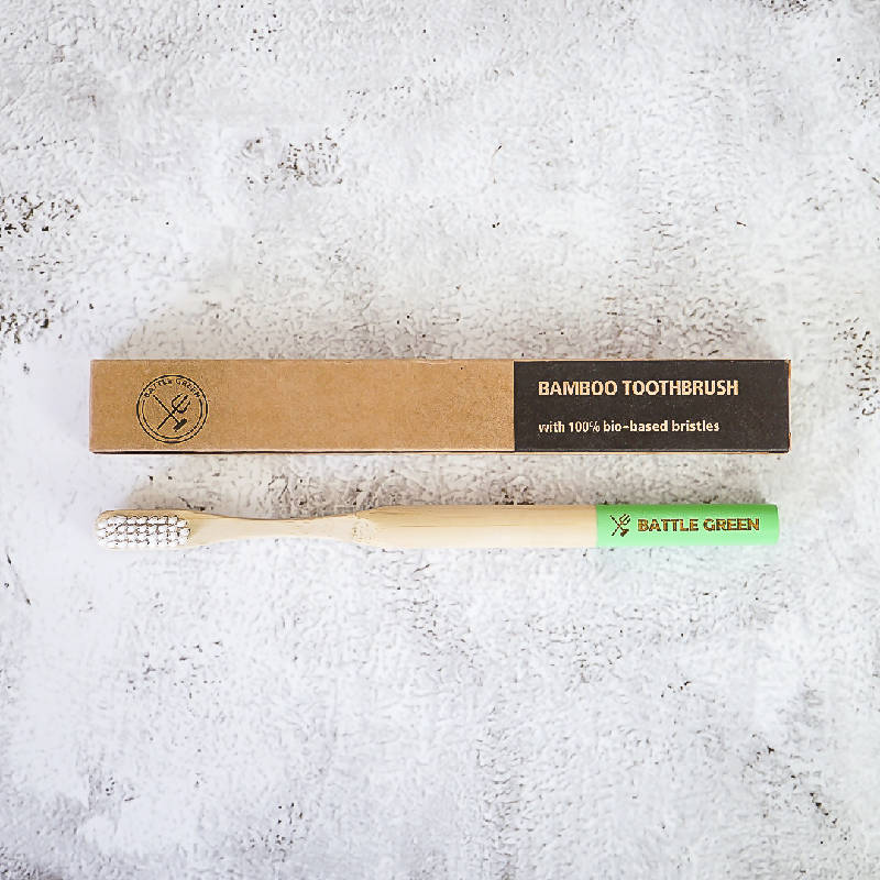 Bamboo Toothbrush (Plant-Based Bristles)