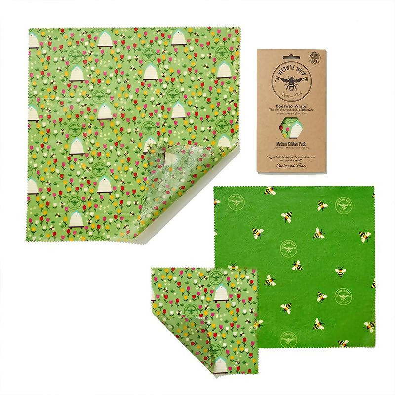 Meadow Beeswax Food Wraps - Medium Kitchen Pack
