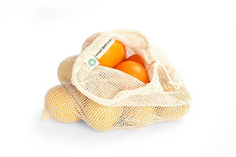 Organic Cotton Mesh Grocery Bag - Turtle Bags