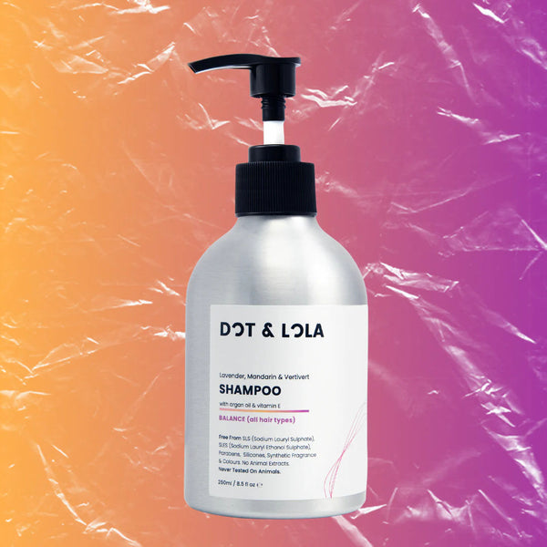 Natural Shampoo - Balance shine with Lavender, Mandarin and Vitamin E