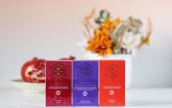 True Veda Healthy Ageing Bundle (Organic Boswellia, Moringa and Pomegranate Extract)