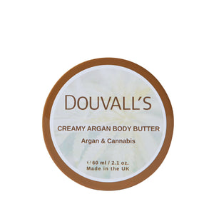 Organic Creamy Argan Body Butter 60ml | Luxurious Hydration in Six Scents