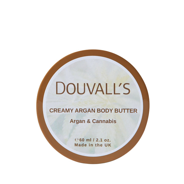 Organic Creamy Argan Body Butter 60ml | Luxurious Hydration in Six Scents