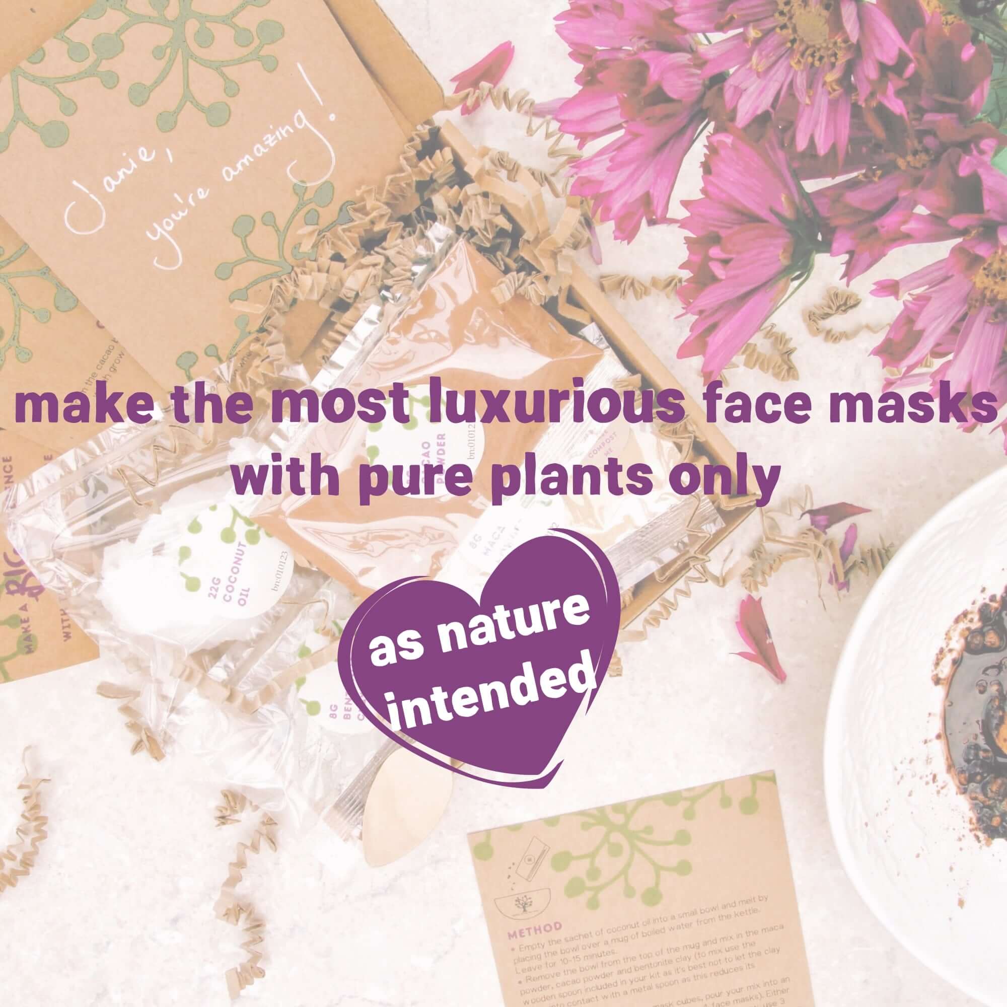 Make Your Own Organic Face Mask Letterbox Gift