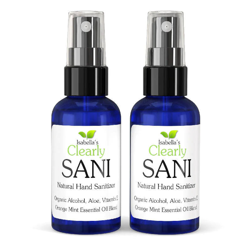 Clearly SANI, Organic Hand Sanitizer with 75% Alcohol, Orange Mint