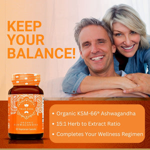 True Veda Organic Ashwagandha 60 Capsules