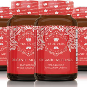 True Veda Organic Moringa 360 Capsules (6 Bottles)
